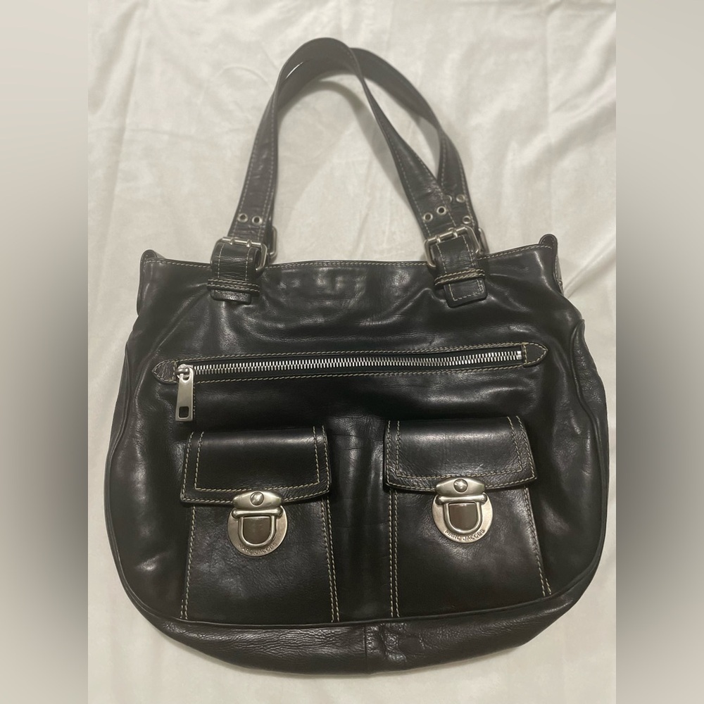 Marc Jacobs Silver Hardware Black Stella Shoulder Bag 🖤